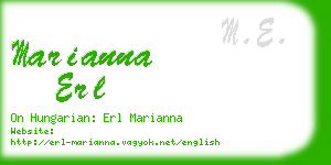 marianna erl business card